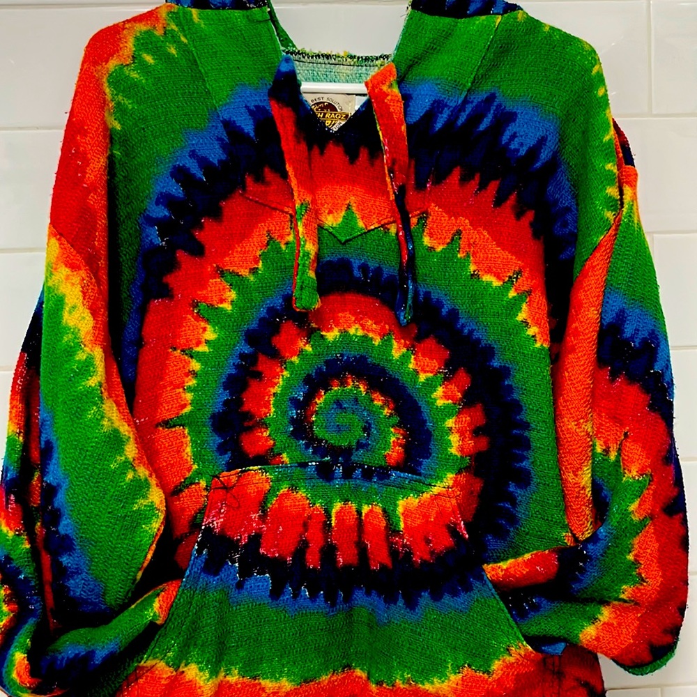 Vintage Unisex Pullover Baja Hippie Jacket